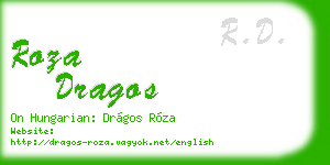 roza dragos business card