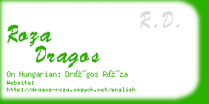 roza dragos business card